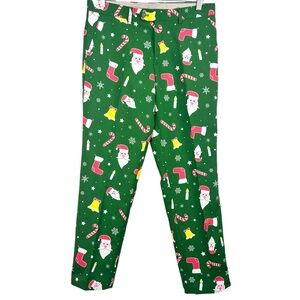 OPPOSuits Kris P. Kringle Holiday Ugly Christmas 4 Pocket Dress Pants Fits 32
